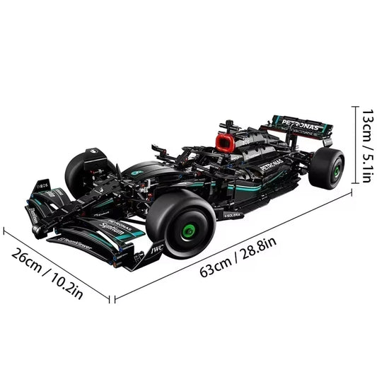 F1 42171 W14 E Technical 1642Pcs 1:8 Building Blocks City Super Speed Race Car Assembly Model Vehicle DIY Assembly Toy Kid Gifts