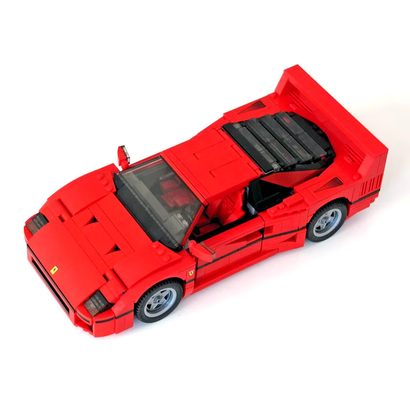 Classic Racing 10248 F40 Compatible MOC-49743 Sports Car 1192 PCS Splicing Assembly Building Block Toy Model DIY Kids Gift Gift