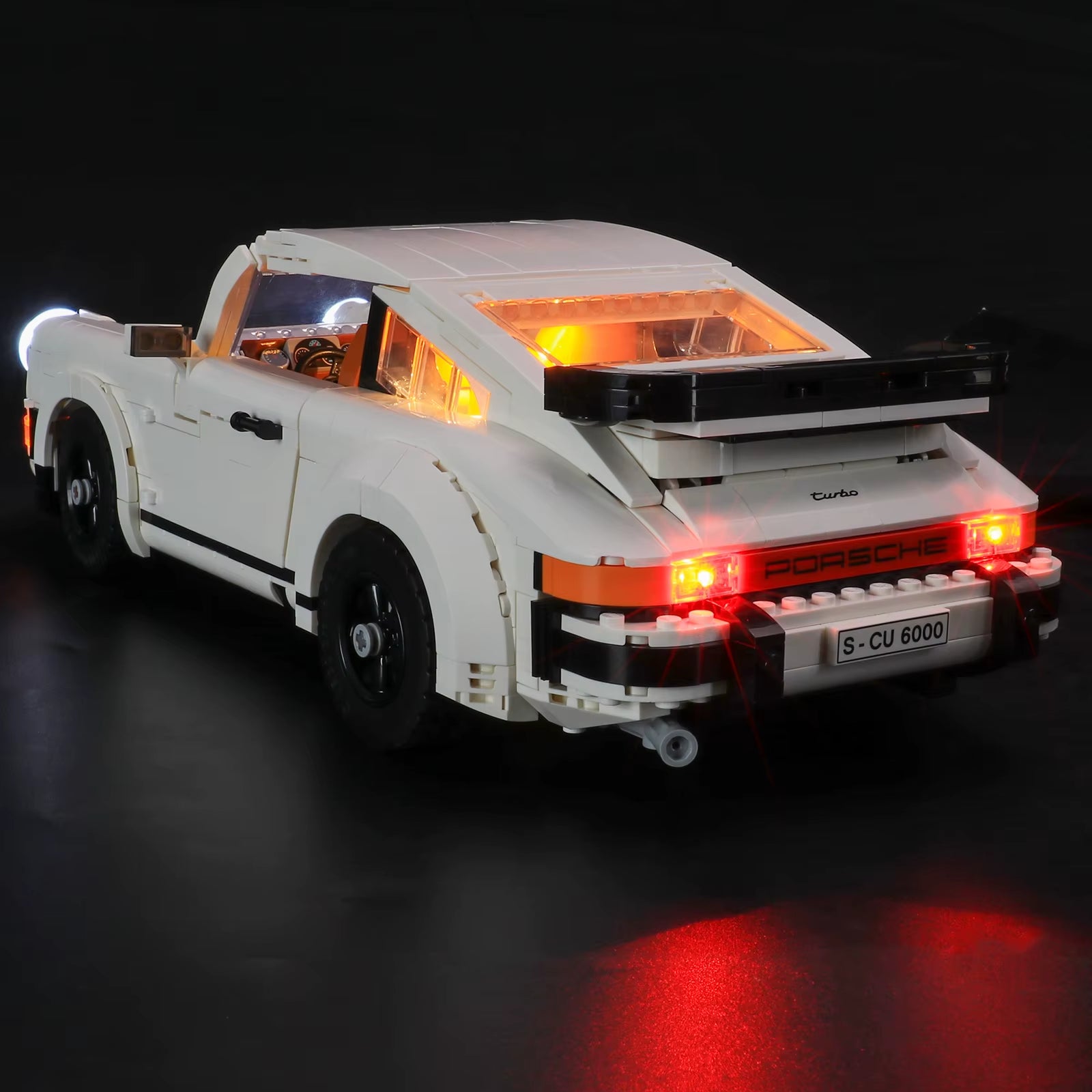 LED Light for 10295 Creator Expert Porsche 911 Car Decorative Lamp with Battery Box (Not Include Lego Building Blocks)