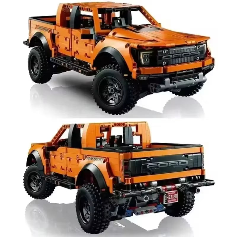 New 1379Pcs Technical Ford Raptors F150 Pickup Truck Sports Car Building Blocks Racing Vehicle Model Bricks Toys for Kid Gifts