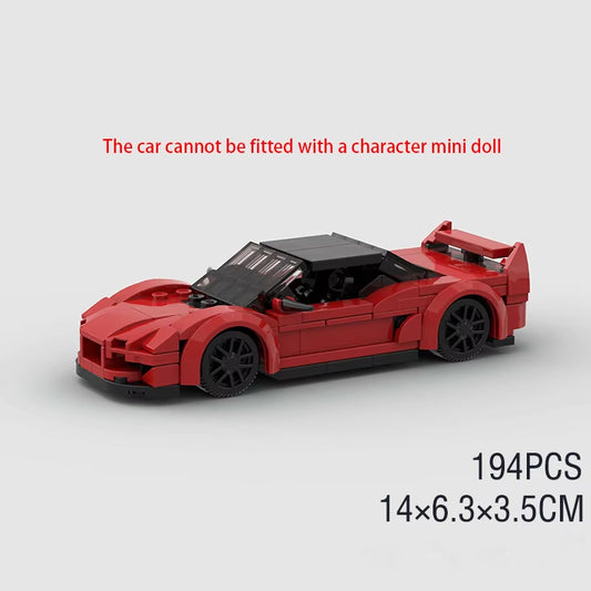 194 Pcs Moc Speed Champion Sports Car Racing City Vehicle Building Blocks Creative Garage Toys for Boys Birthday Gifts