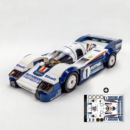 232PCS MOC 956 1982 Year Le Mans Speed Champion Building Block City Sports Racing Car Assembling Puzzle DIY Gift Children'S Toys