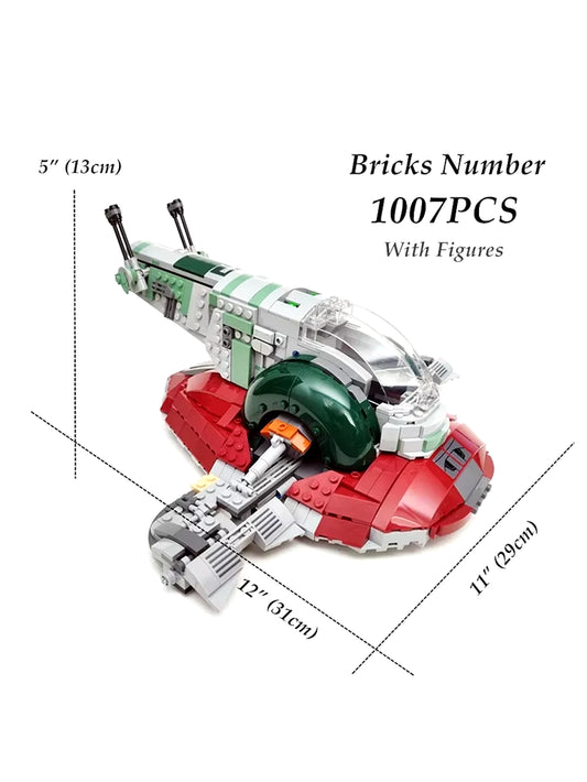 1007PCS New in STOCK 1007Pcs Slave I – 20Th Anniversary Edition Building Blocks Fit 75243 Bricks Toys for Children Birthday Gift