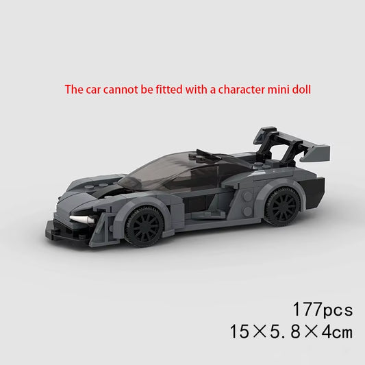 177 Pcs Moc Speed Champion Sports Car Racing City Vehicle Building Blocks Creative Garage Toys for Boys Birthday Gifts