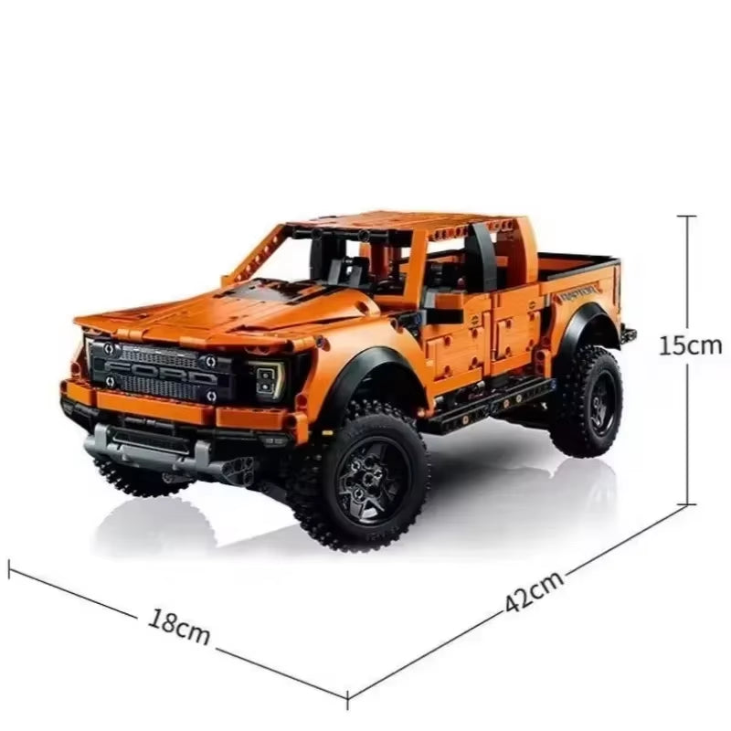 New 1379Pcs Technical Ford Raptors F150 Pickup Truck Sports Car Building Blocks Racing Vehicle Model Bricks Toys for Kid Gifts